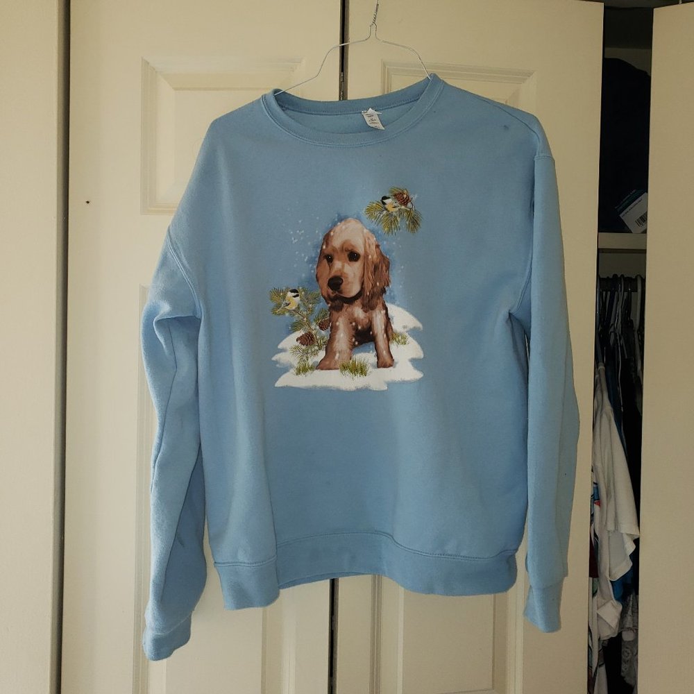 Cocker Spaniel Winter Sweatshirt Size M